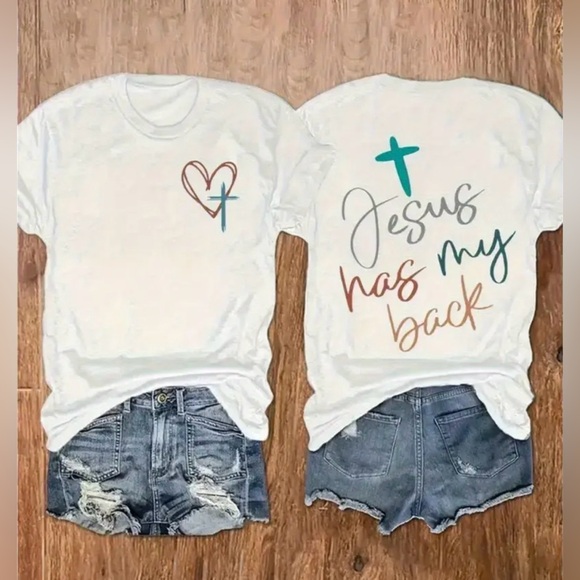 Tops - White Graphic T-Shirt